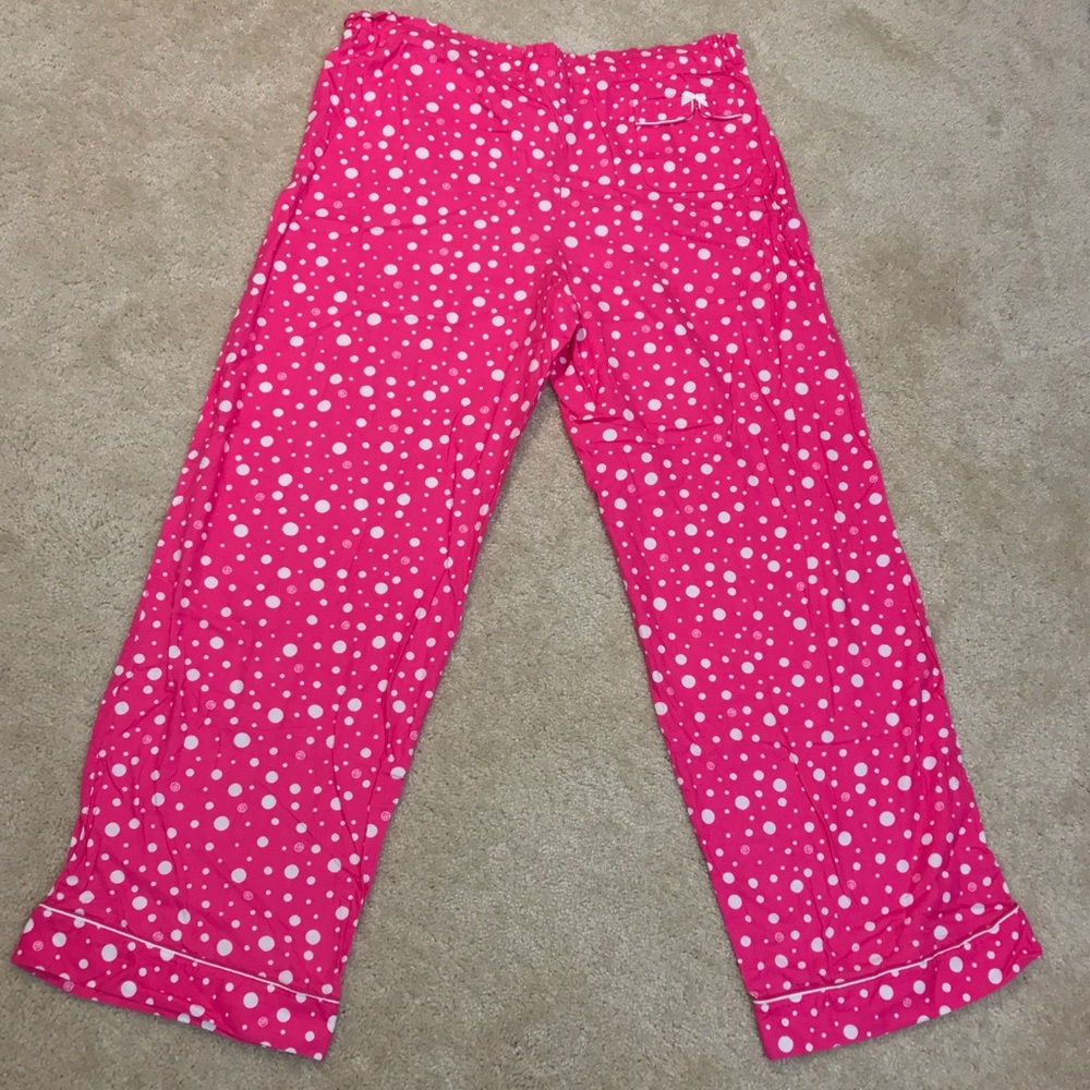 ❤️Victoria’s Secret Hot Pink Polka Dot Pajama Set - Picture 5 of 7